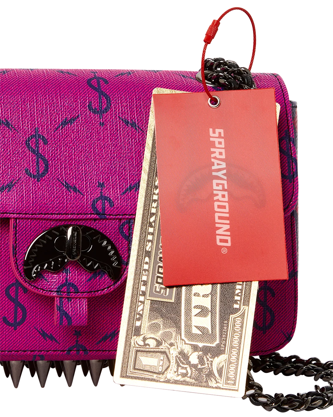 $NAPDRAGON GOLD CHAIN SHARK HANDBAG