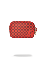 SHARKS IN PARIS RED TOILETRY AKA MONEY BAGS