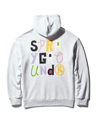 SPONGEBOB CREW SHARK HOODIE (LIGHT GREY)