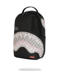 SHARK CENTRAL CREAM BLACK CHECK BACKPACK