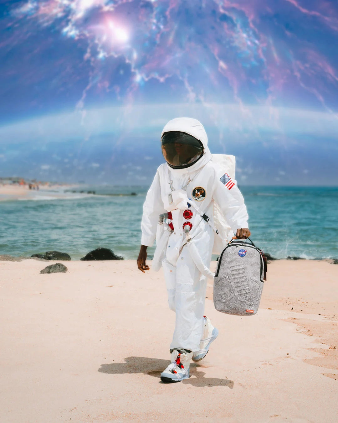 STEP INTO THE FUTURE - NASA COLLAB MOON SHARK 3D MOLDED