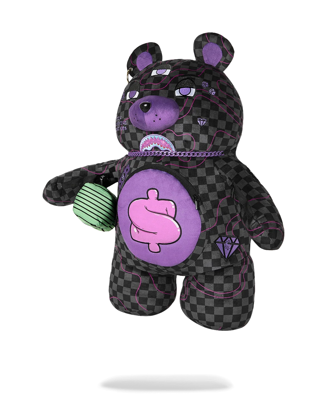 PURPLE SLIME SHARK MONEYBEAR BACKPACK