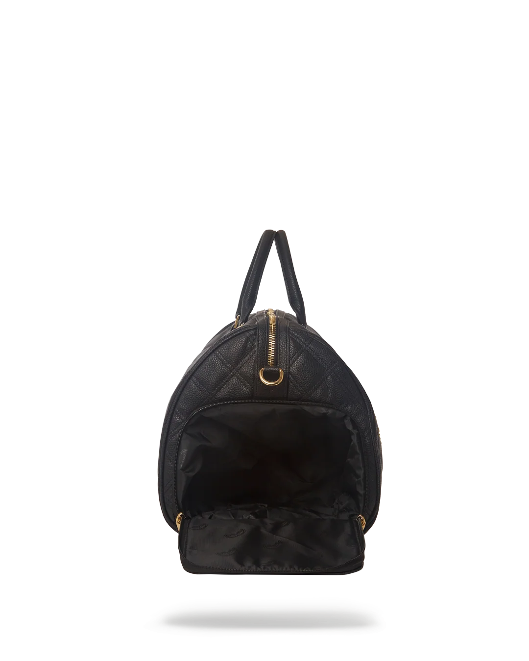 NOIR QUILT GOLD CHAIN SHARK DUFFLE