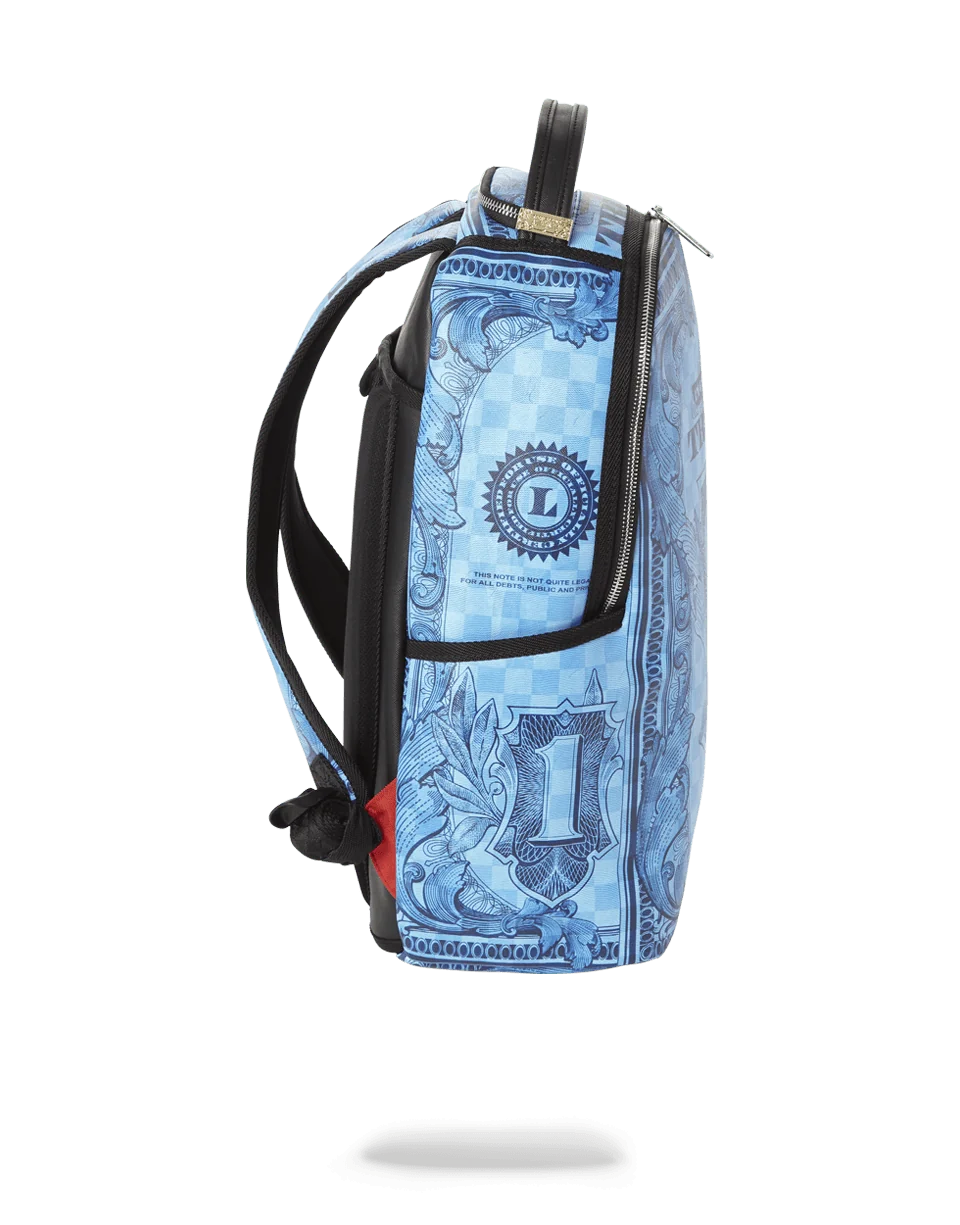 IN GOD WE TRUST BLUE BACKPACK (ONE OF ONE)