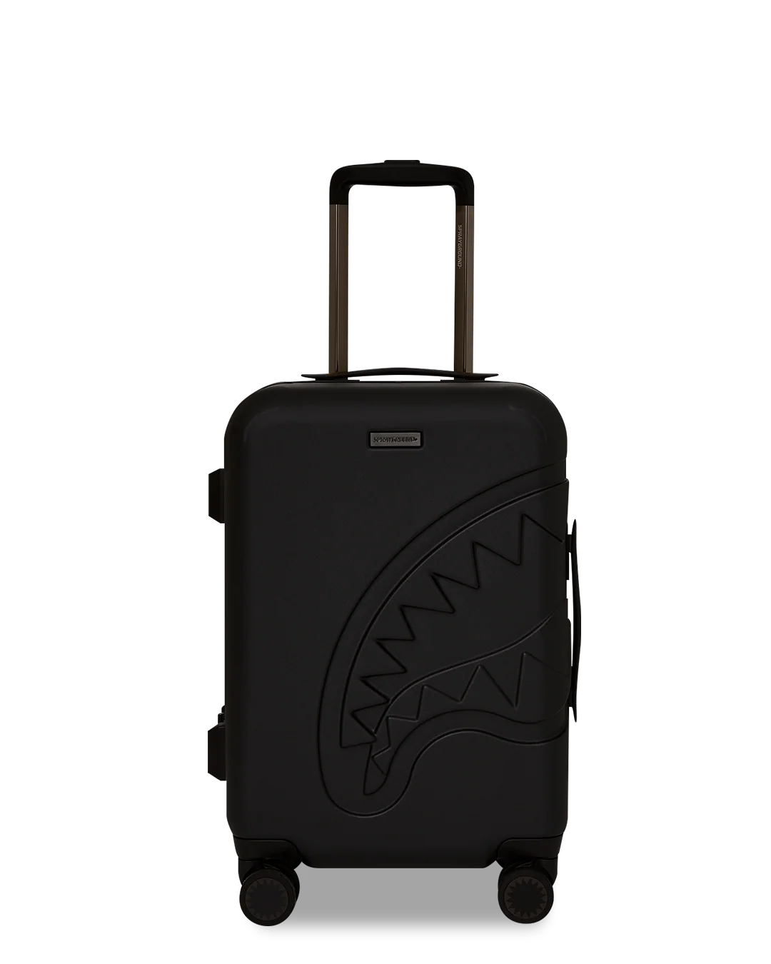 REALITY CHECK SHARKITECTURE CARRY-ON JETBLACK LUGGAGE (GUNMETAL HARDWARE)