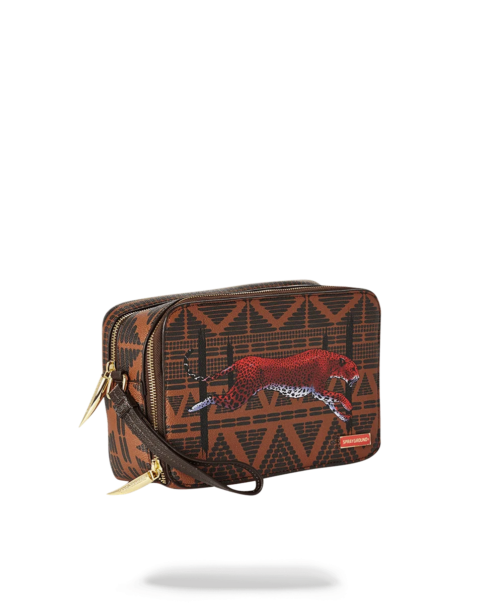 LEOPARDS IN PARIS TOILETRY AKA MONEY BAG