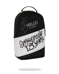 HELLO MY NAME IS 15 YEARS QUILTED BACKPACK (SUPER RARE)