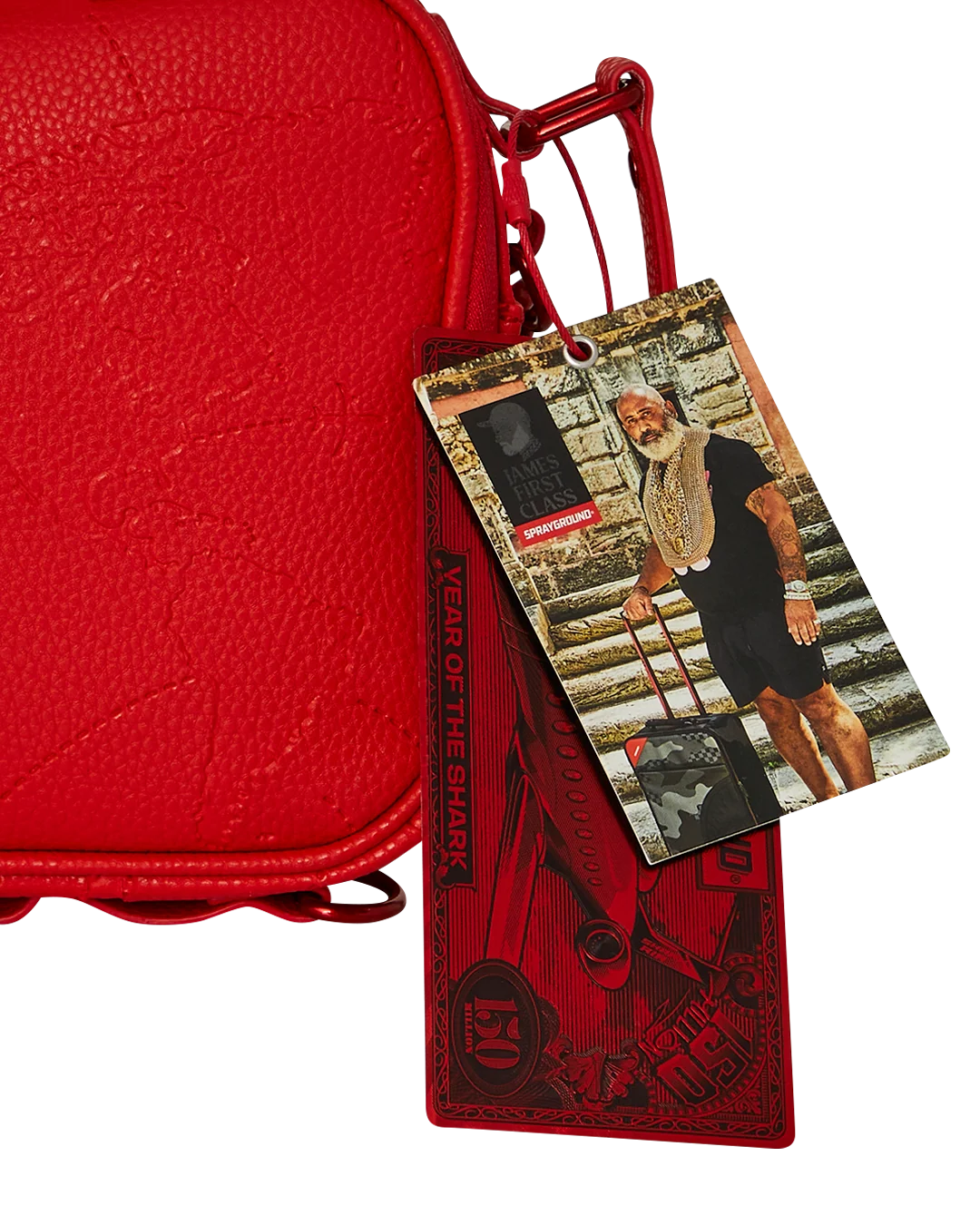 JAMES FIRST CLASS RUBY RED CROSSBODY