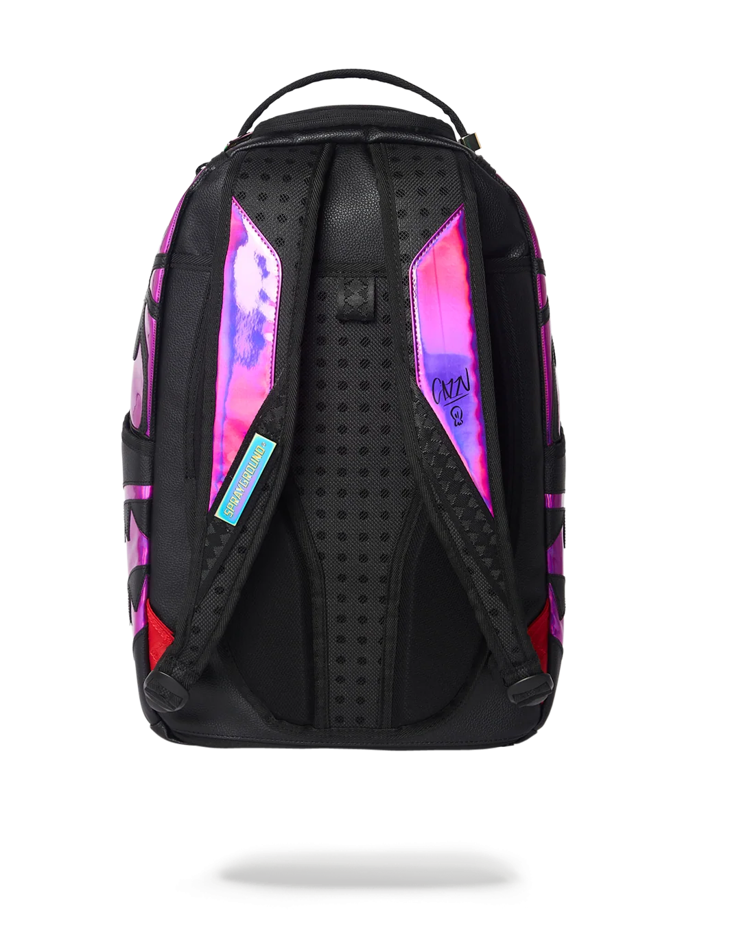 CAZZU IRIDESCENT CUT & SEW SPIDER SKULL SHARK BACKPACK (DLXV)
