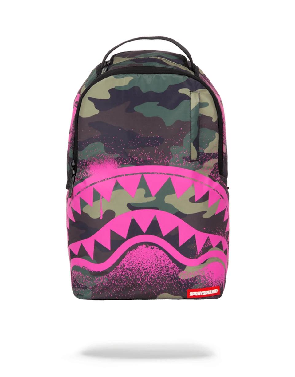 PINK STENCIL SHARK CAMO