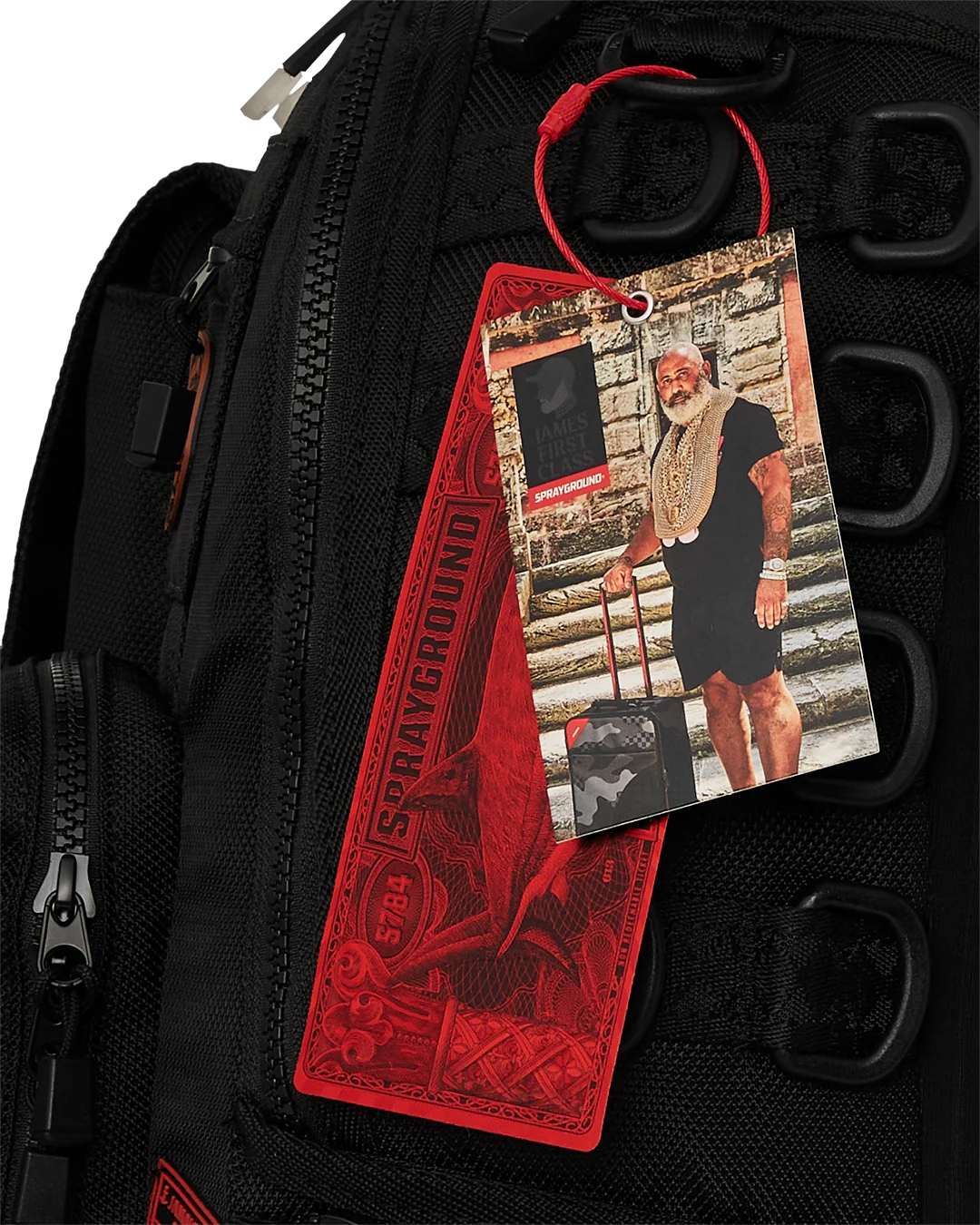 JAMES FIRST CLASS I GOT THESE STAMPS BACKPACK