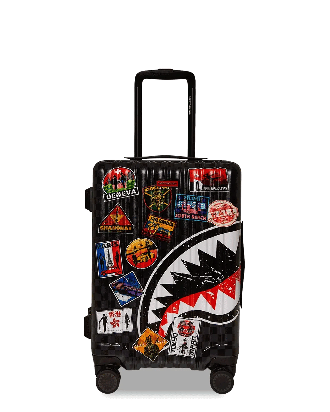 GLOBAL MOGUL UNLIMITED MILES SHARKNAUTICS HARDSHELL CARRY-ON LUGGAGE