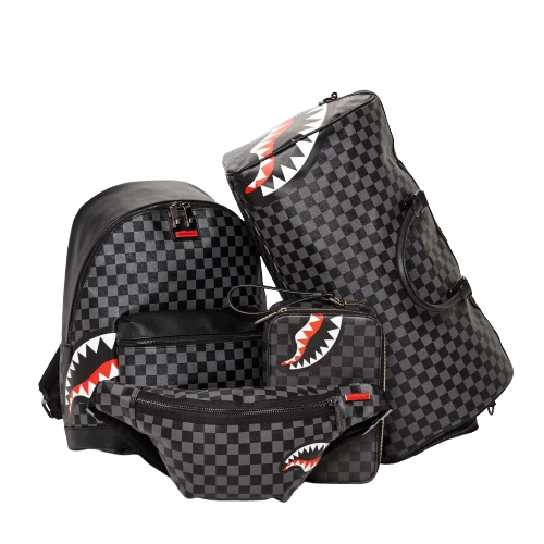 SHARKS IN PARIS (BLACK CHECKERED EDITION) CROSSBODY
