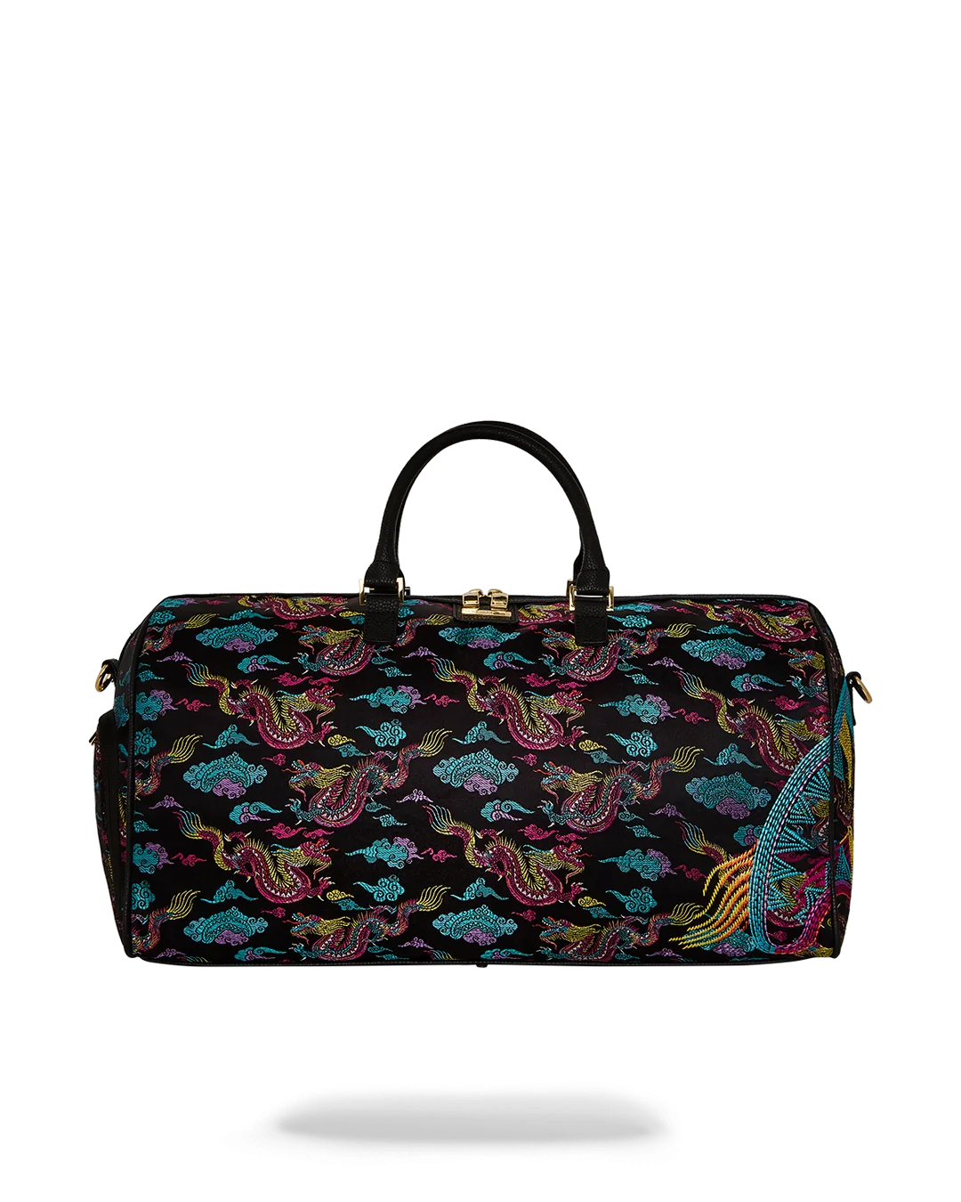 EMBROIDERED DRAGONS DUFFLE