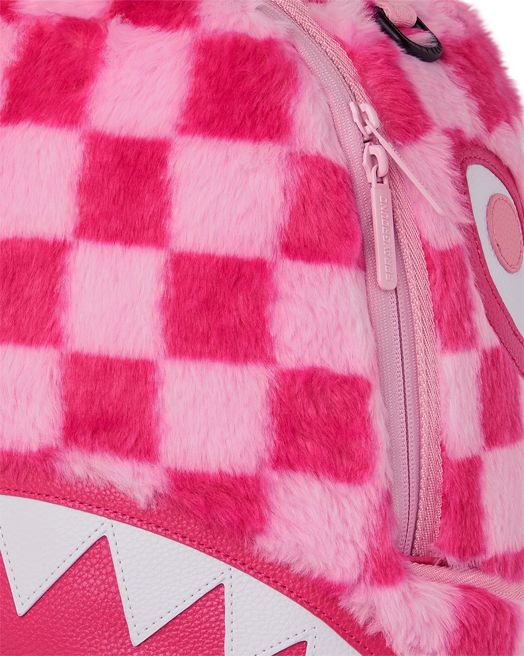 FURZILLA SHARK (PINK CHECK) BACKPACK