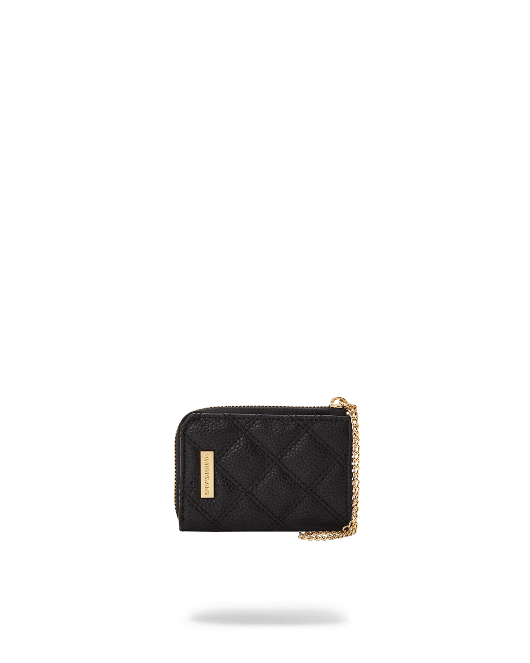 NOIR QUILT GOLD CHAIN SHARK WALLET