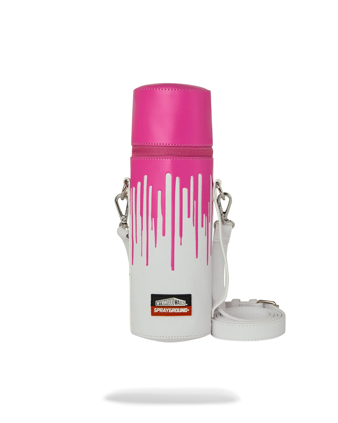 WYNWOOD WALLS COLLAB WATER BOTTLE OR SPRAYCAN HOLDER (WHT/PNK)
