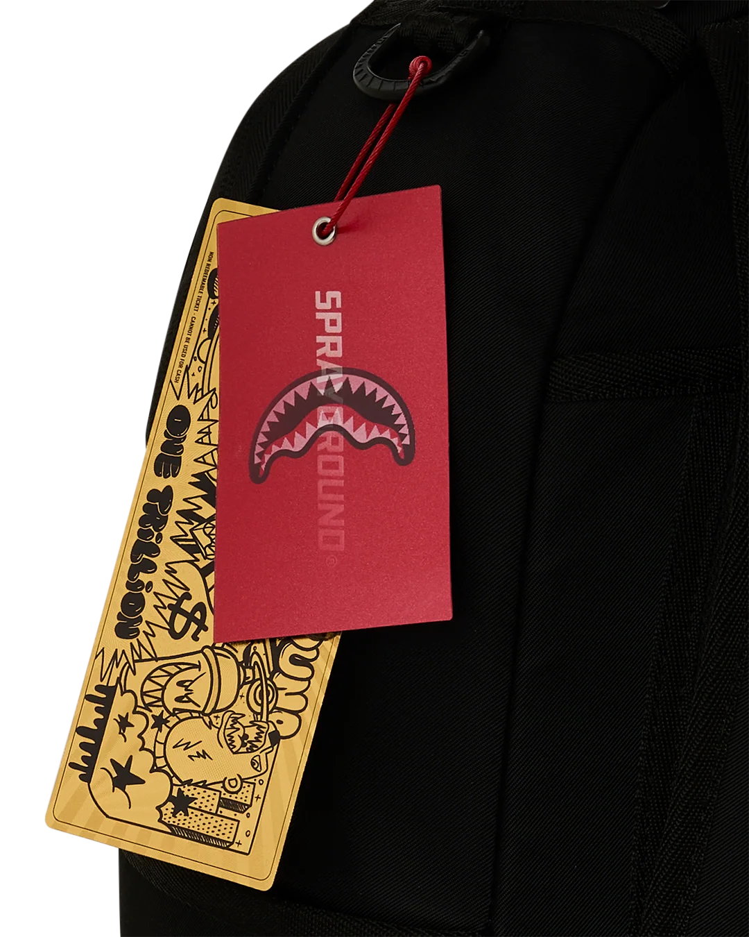 SHARK CENTRAL 2 - BLACK WHITE BACKPACK