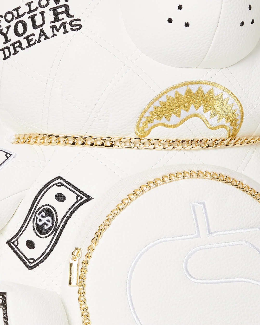 RIVIERA LE BLANC GOLD CHAIN MONEYBEAR TEDDYBEAR BACKPACK