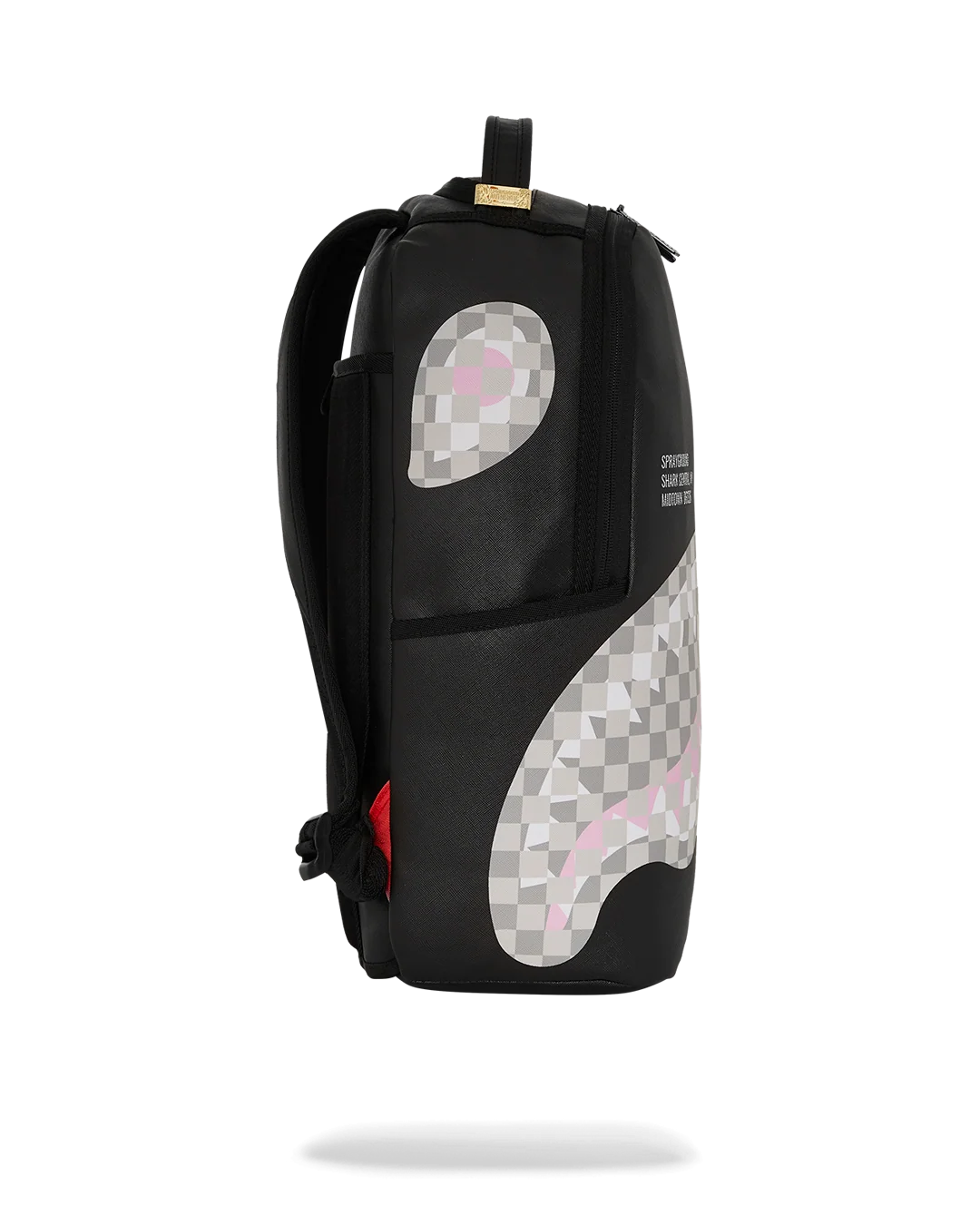 SHARK CENTRAL CREAM BLACK CHECK BACKPACK
