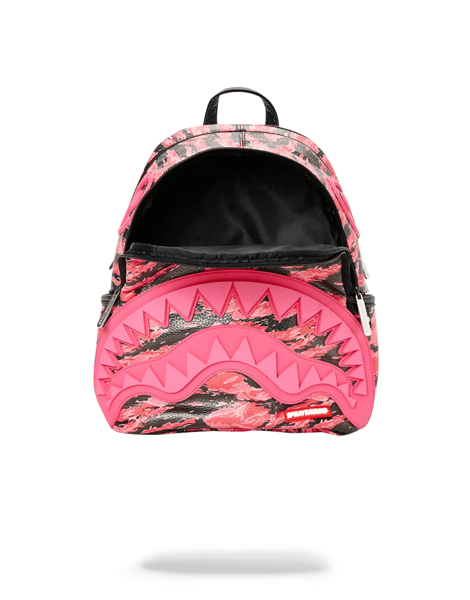 PINK TIGER CAMO SHARKMOUTH SAVAGE BACKPACK