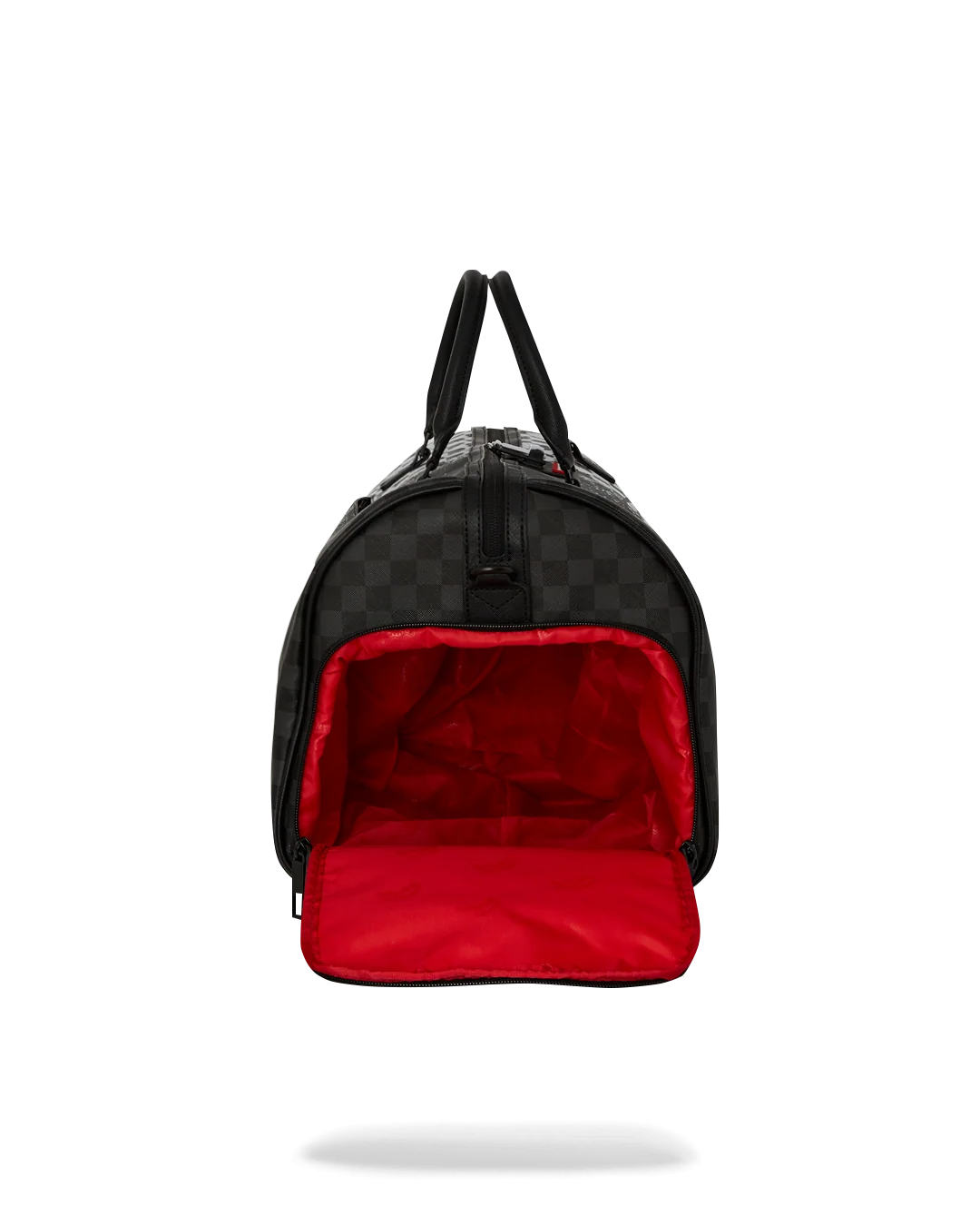 SCRIBBLE DRIBBLE CHECK DUFFLE