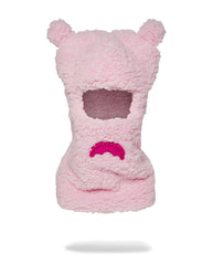 PINK FLEECE BEAR EARS SKI MASK