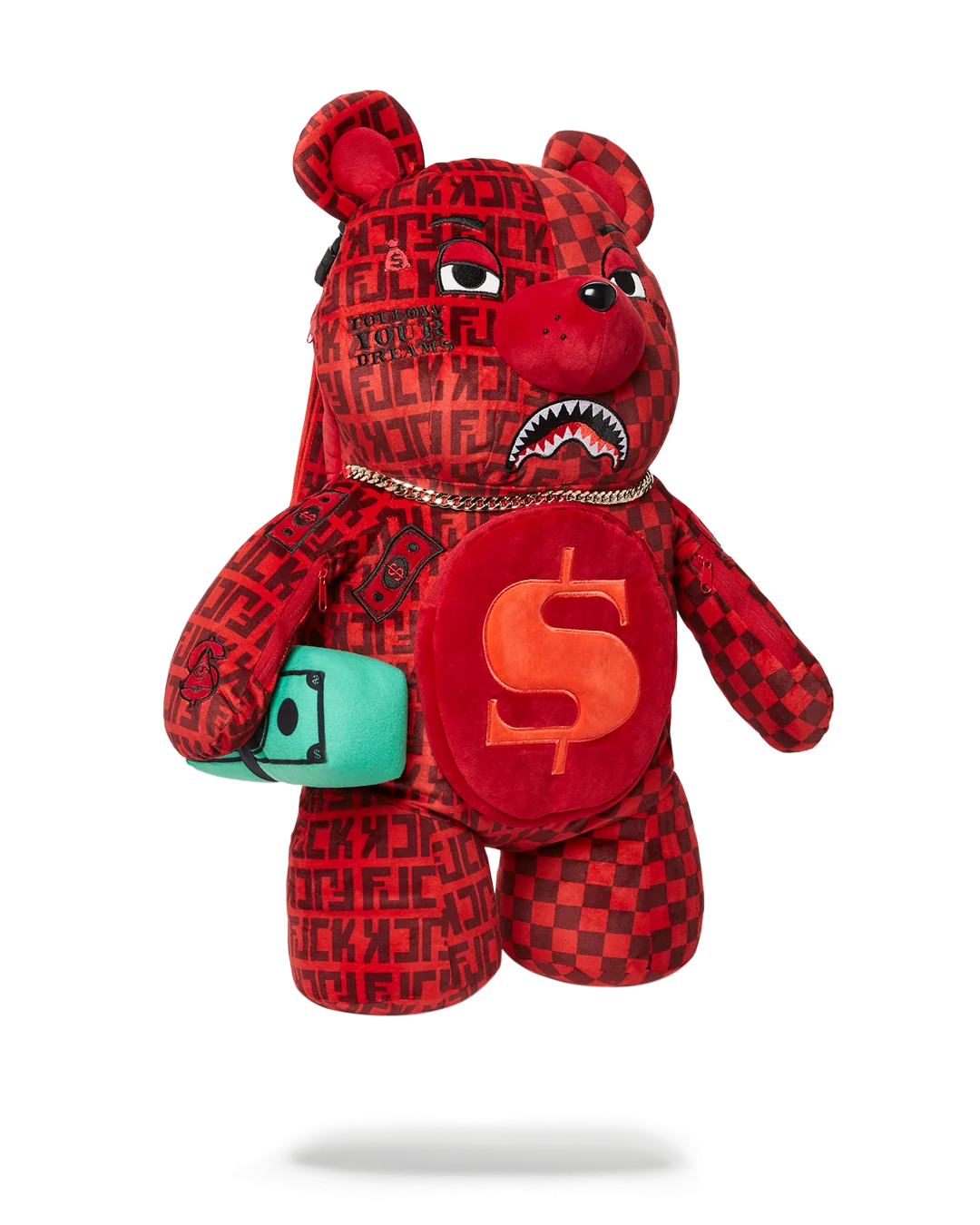VENI VIDI VICI MONEYBEAR TEDDYBEAR BACKPACK