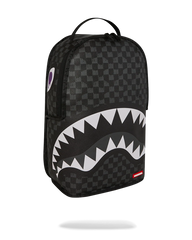 REVERSE MODE - PURPLE VELOUR TO BLACK CHECK BACKPACK