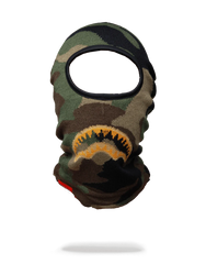 GOLD KNIT SHARK MOUTH SKI MASK