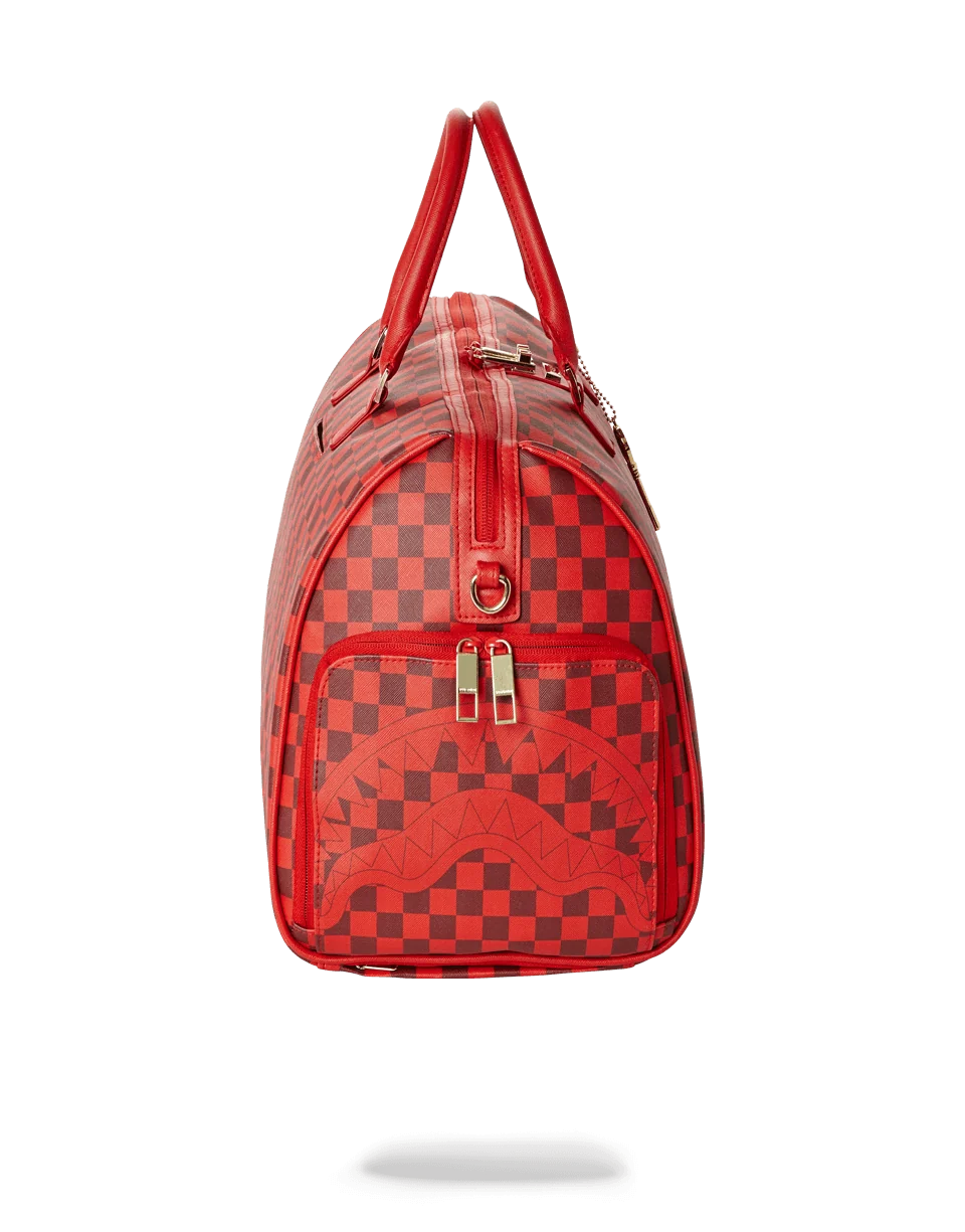 SHARKS IN PARIS DUFFLE (RED CHECKERED EDITION)