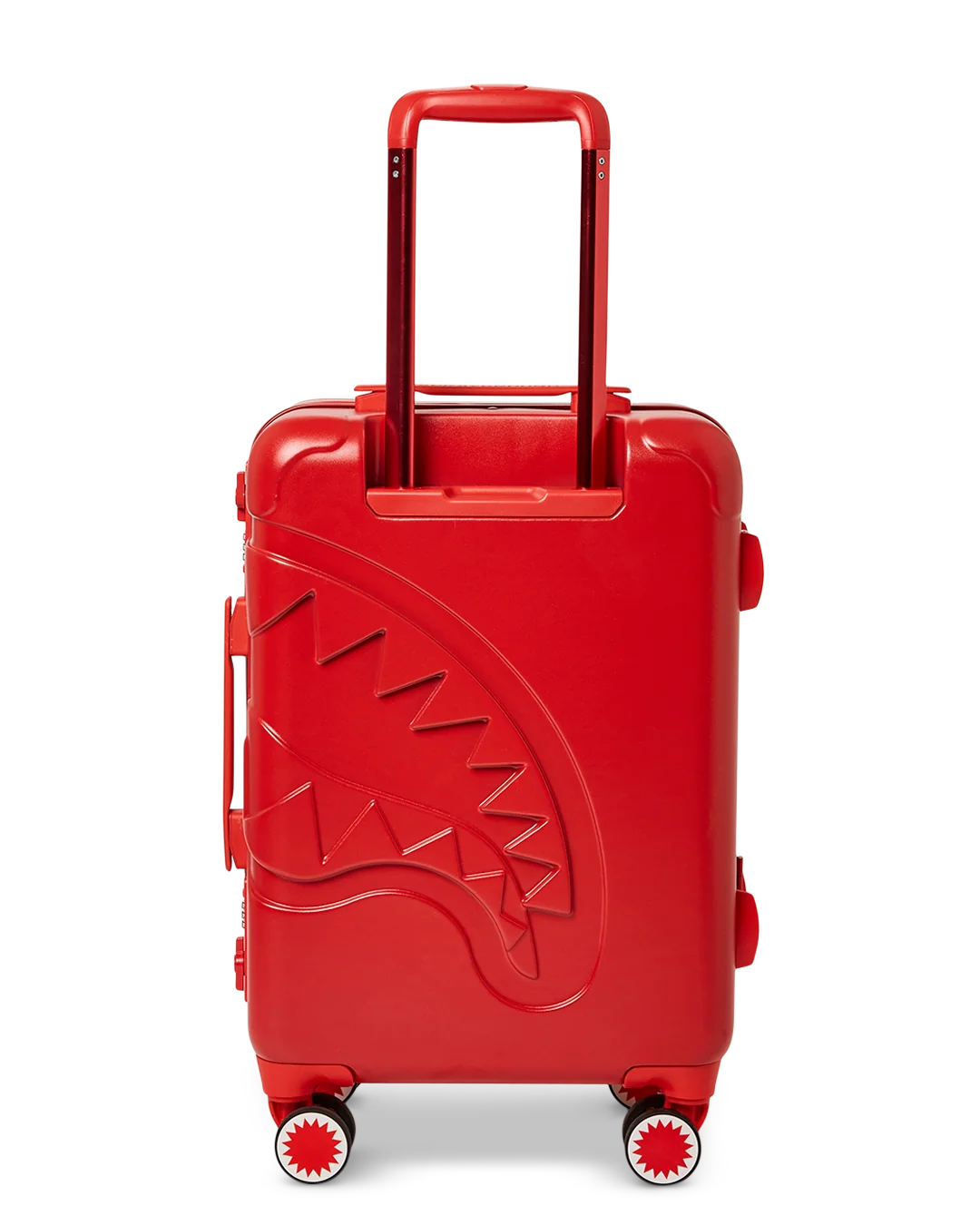 MOLDED SHARKITECTURE RED HARDSHELL CARRY-ON LUGGAGE