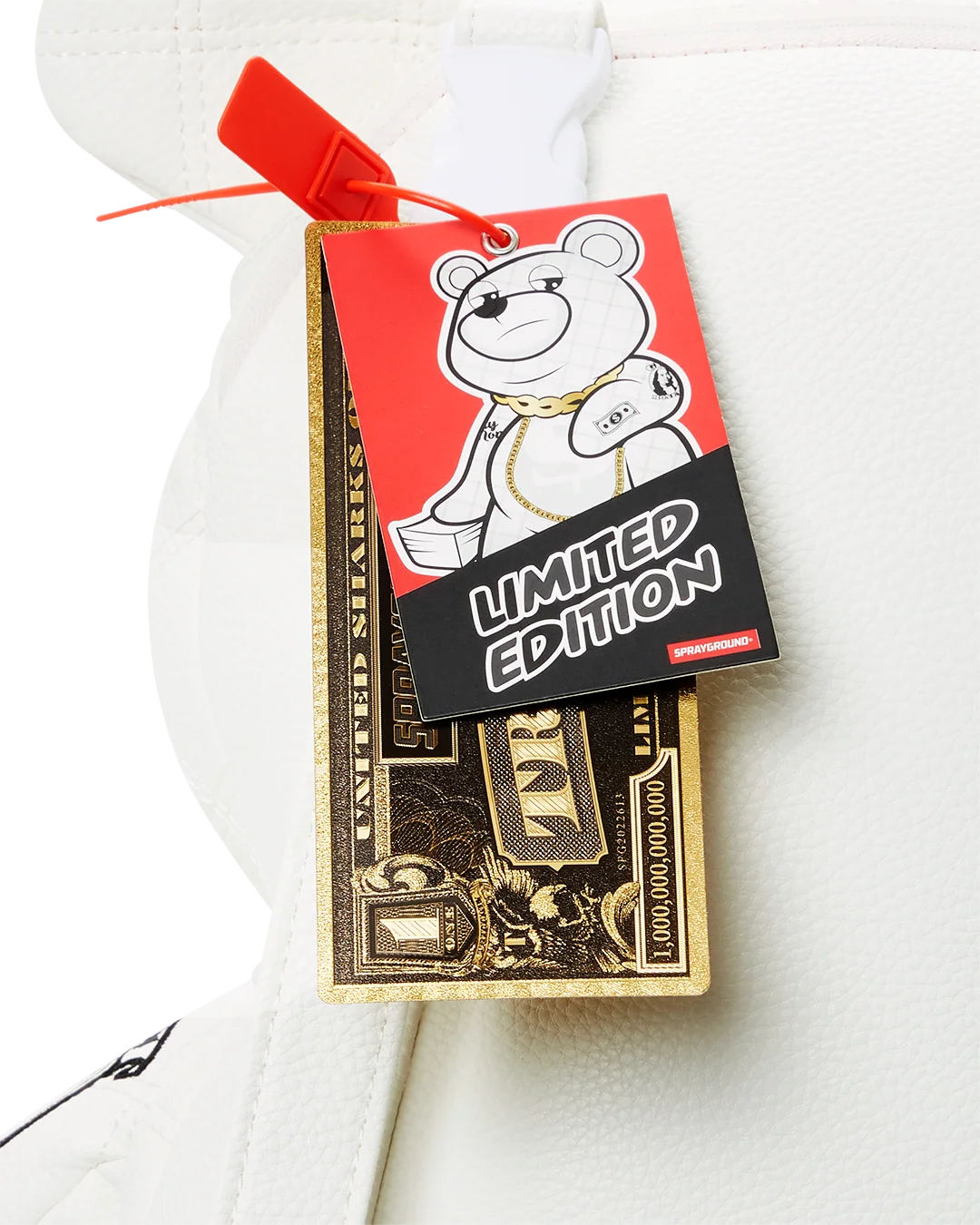 RIVIERA LE BLANC GOLD CHAIN MONEYBEAR TEDDYBEAR BACKPACK