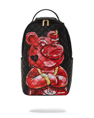 QUILT HAND PAINTED DIABLO BEAR BACKPACK (DLXV)