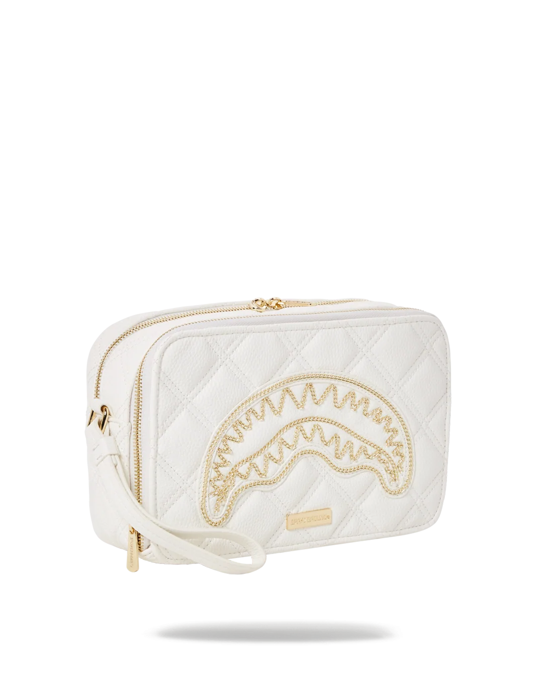 RIVIERA LE BLANC GOLD CHAIN SHARK TOILETRY BAG