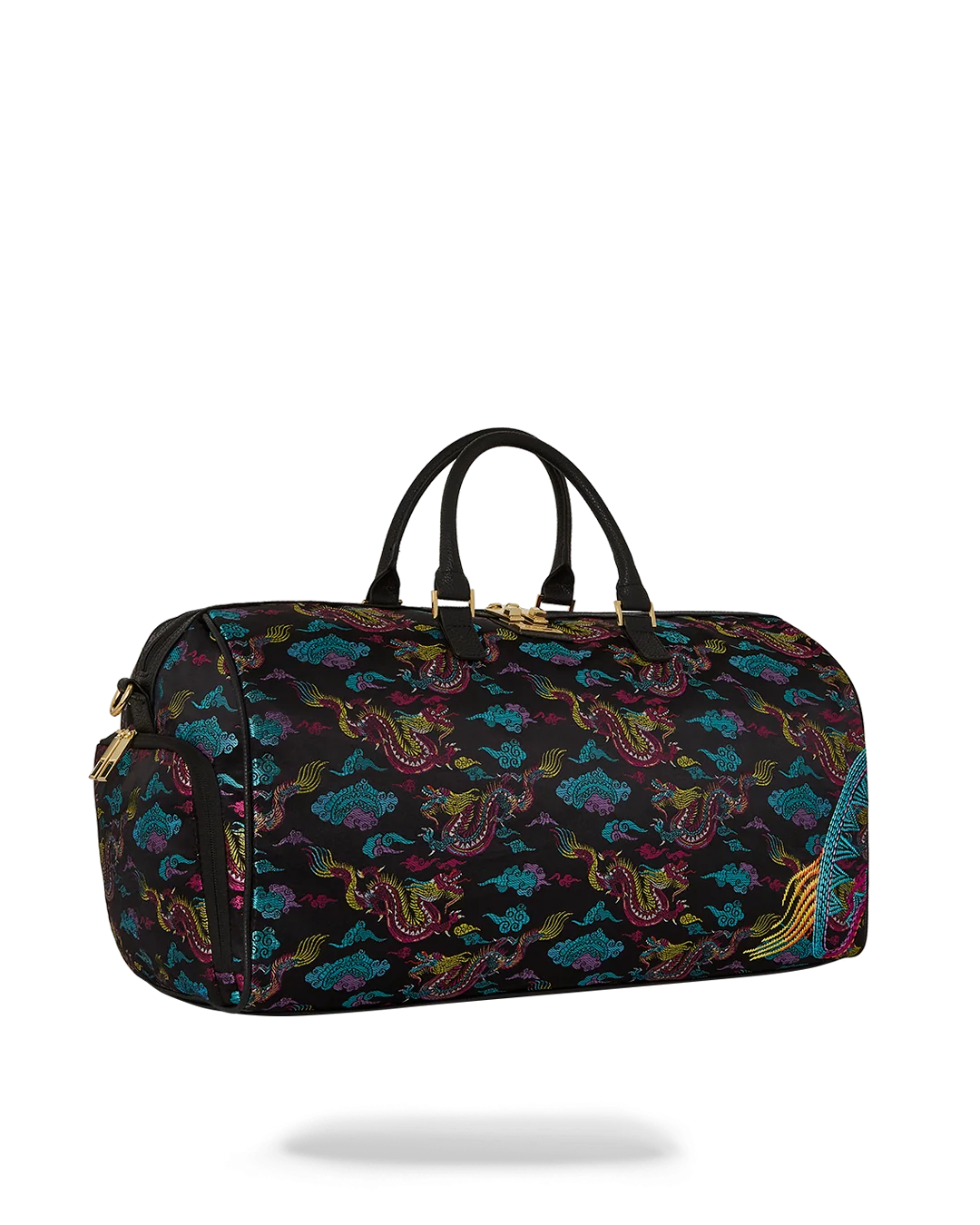 EMBROIDERED DRAGONS DUFFLE