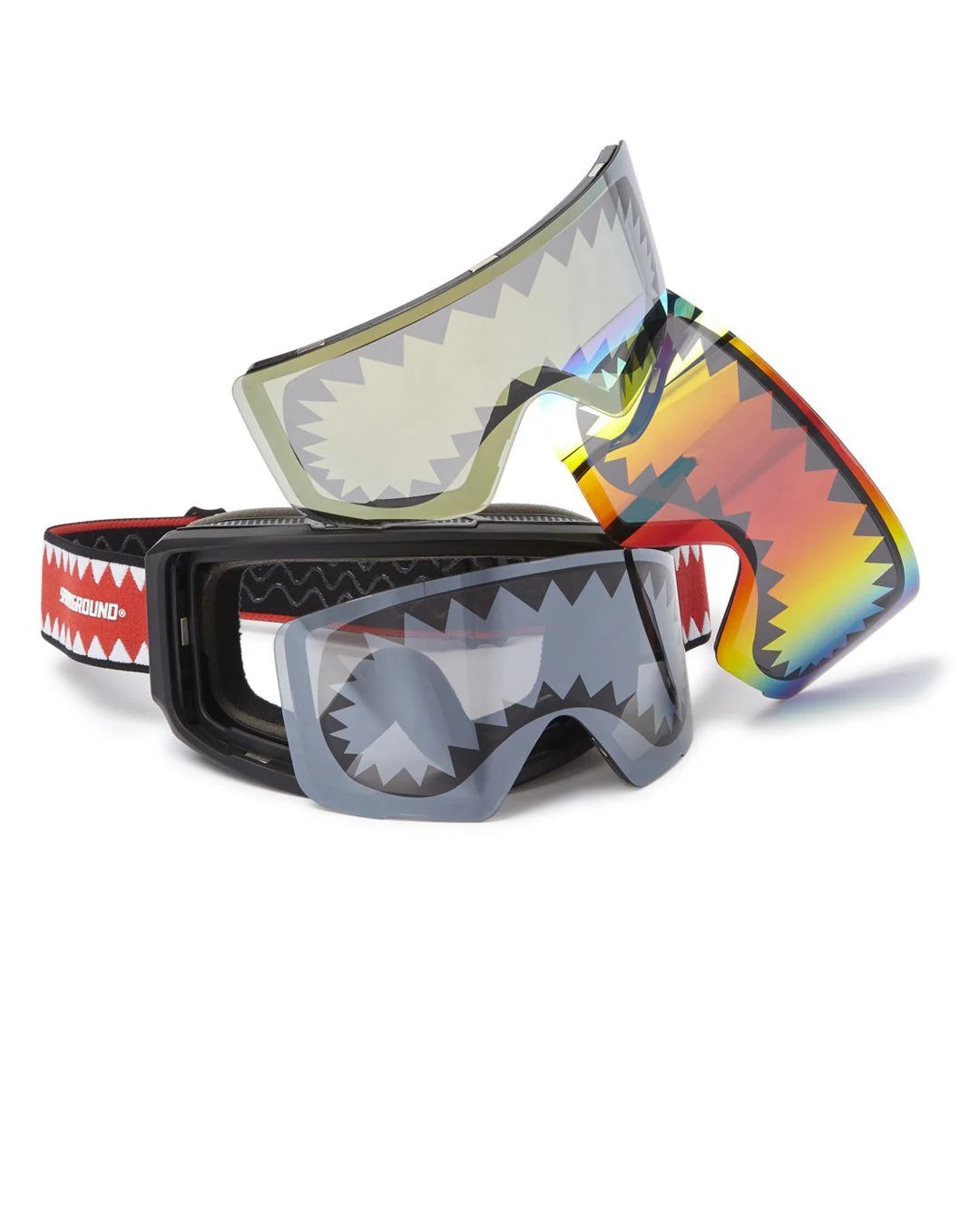 SPRAYGROUND SHARK GOGGLES WITH 3 INTERCHANGEABLE LENS