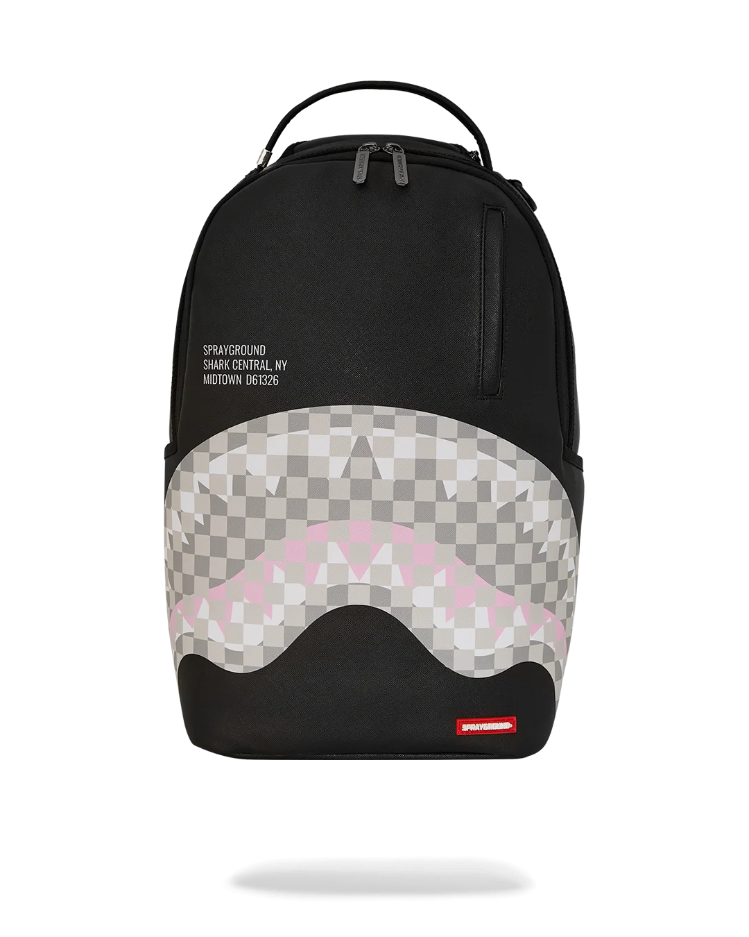 SHARK CENTRAL CREAM BLACK CHECK BACKPACK