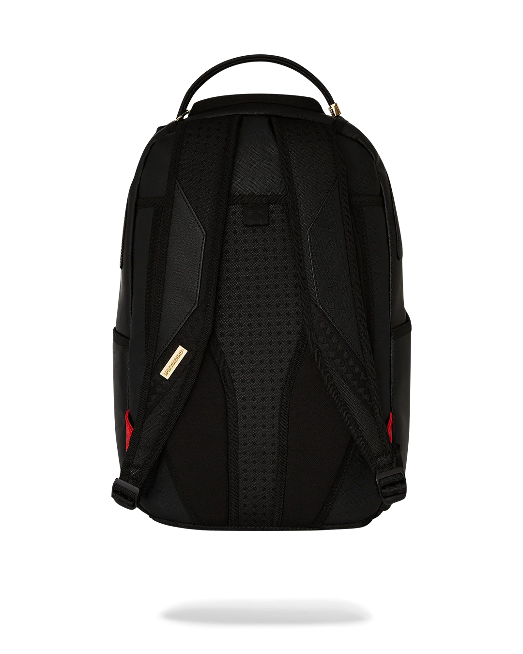 GOLD AND BLACK RACING STRIPES BACKPACK