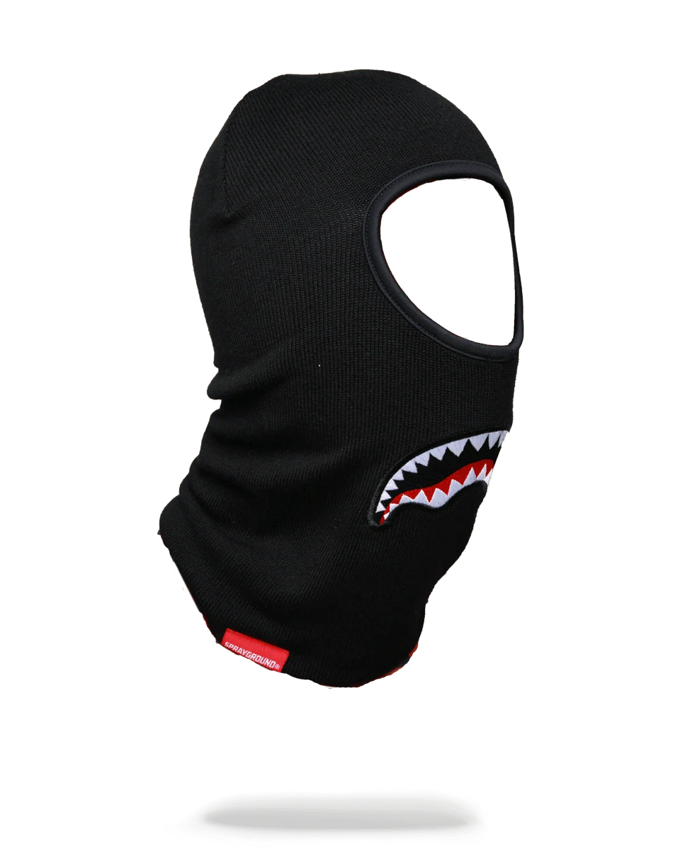 BLACK SHARKMOUTH SKI MASK