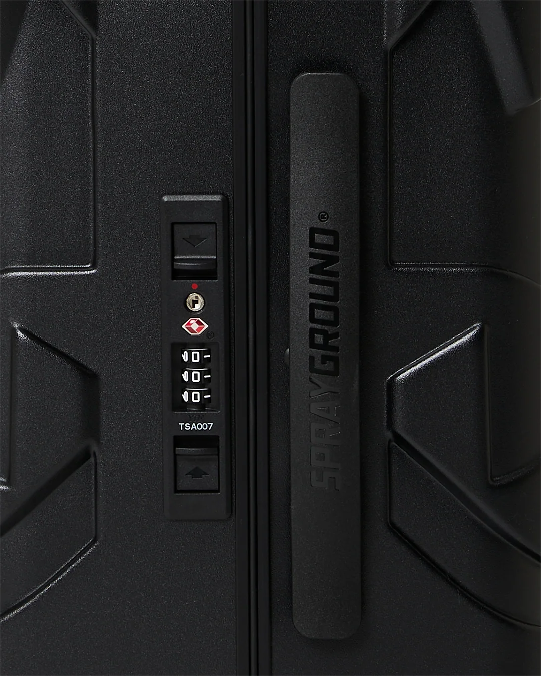 THE JOURNEY BEGINS SHARKITECTURE CARRY-ON LUGGAGE BLACK WITH EXTRA STICKERS