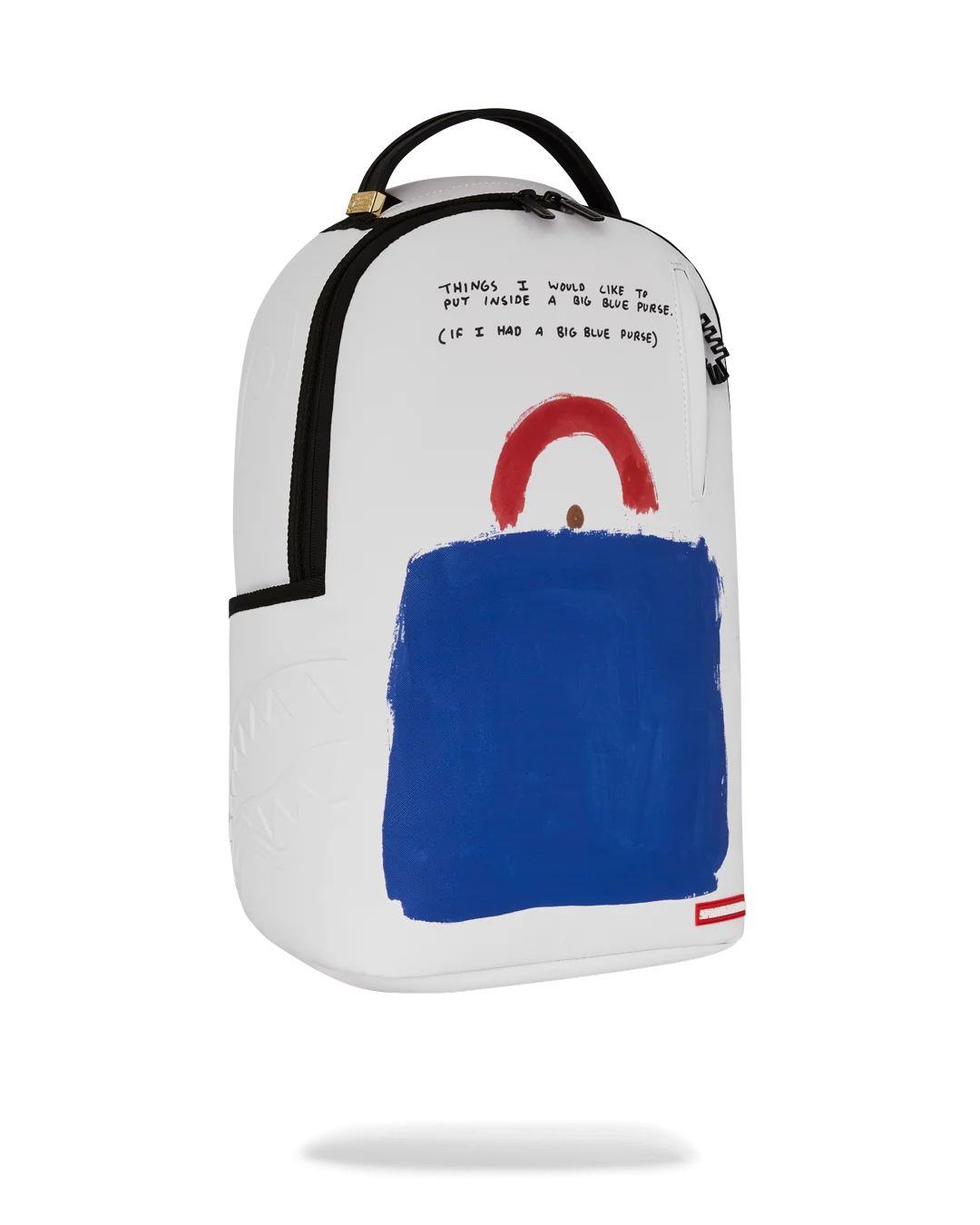 KEITH HARING BIG BLUE PURSE ART BACKPACK