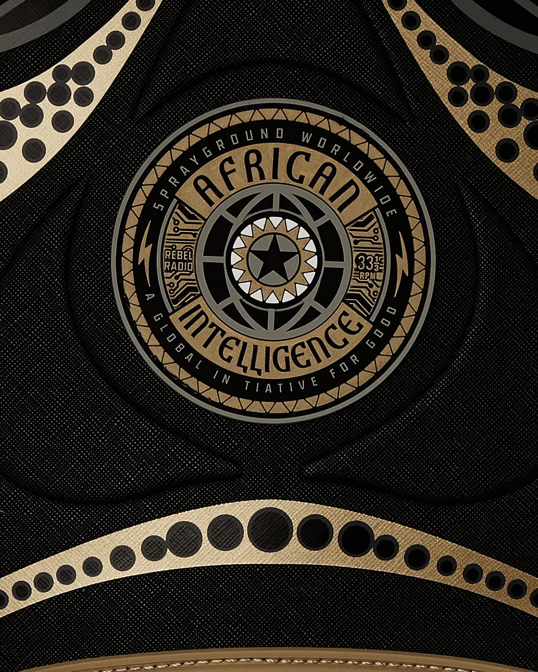 A.I. AFRICAN INTELLIGENCE SHARKS OF THE GOLD OCEAN BACKPACK - SANDFLOWER COLLAB