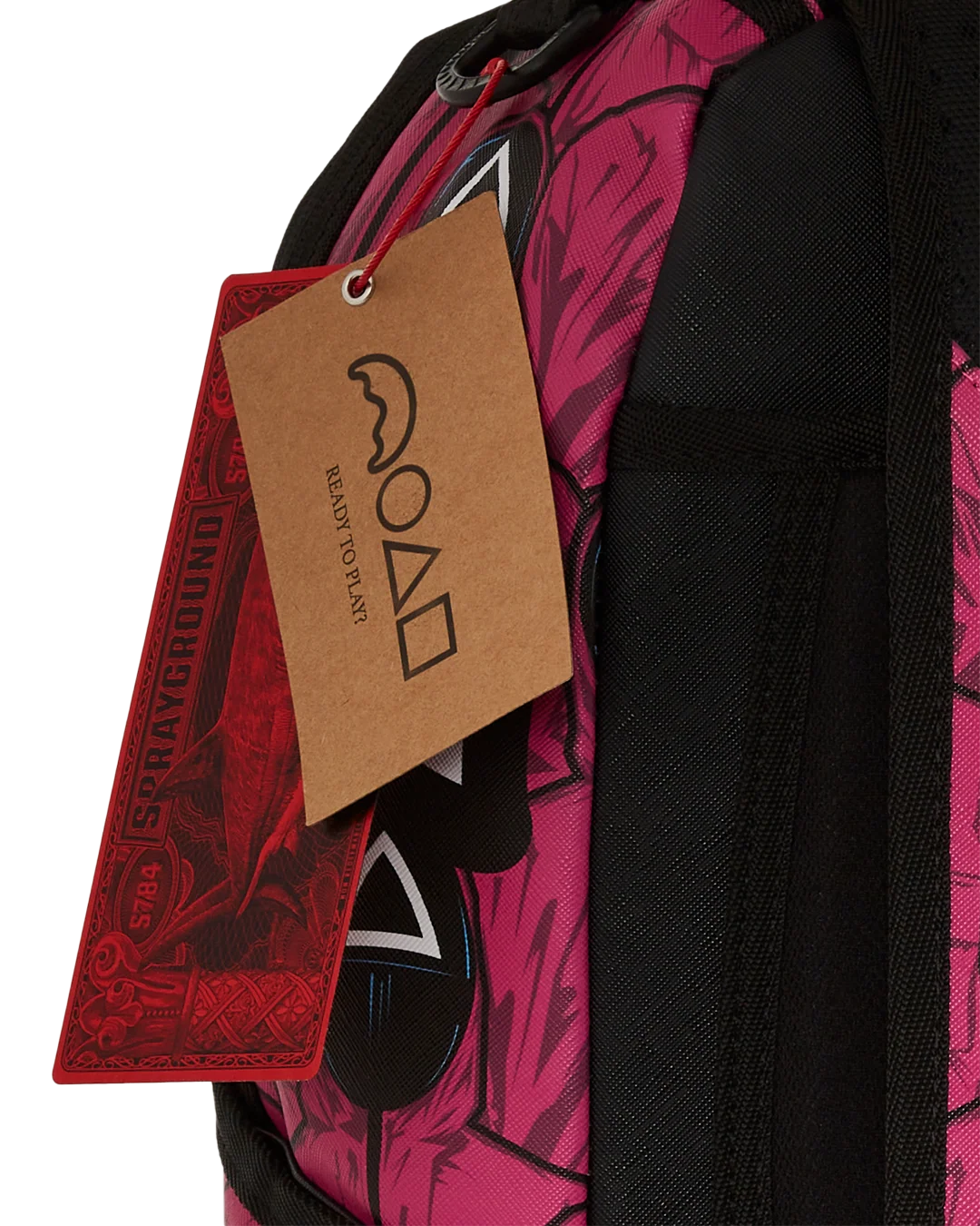 SQUID GAME COLLAB FRONT MAN & PINK GUARD SHARKS BACKPACK