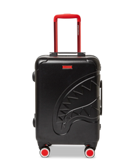 MOLDED SHARKITECTURE BLACK HARDSHELL CARRY-ON LUGGAGE