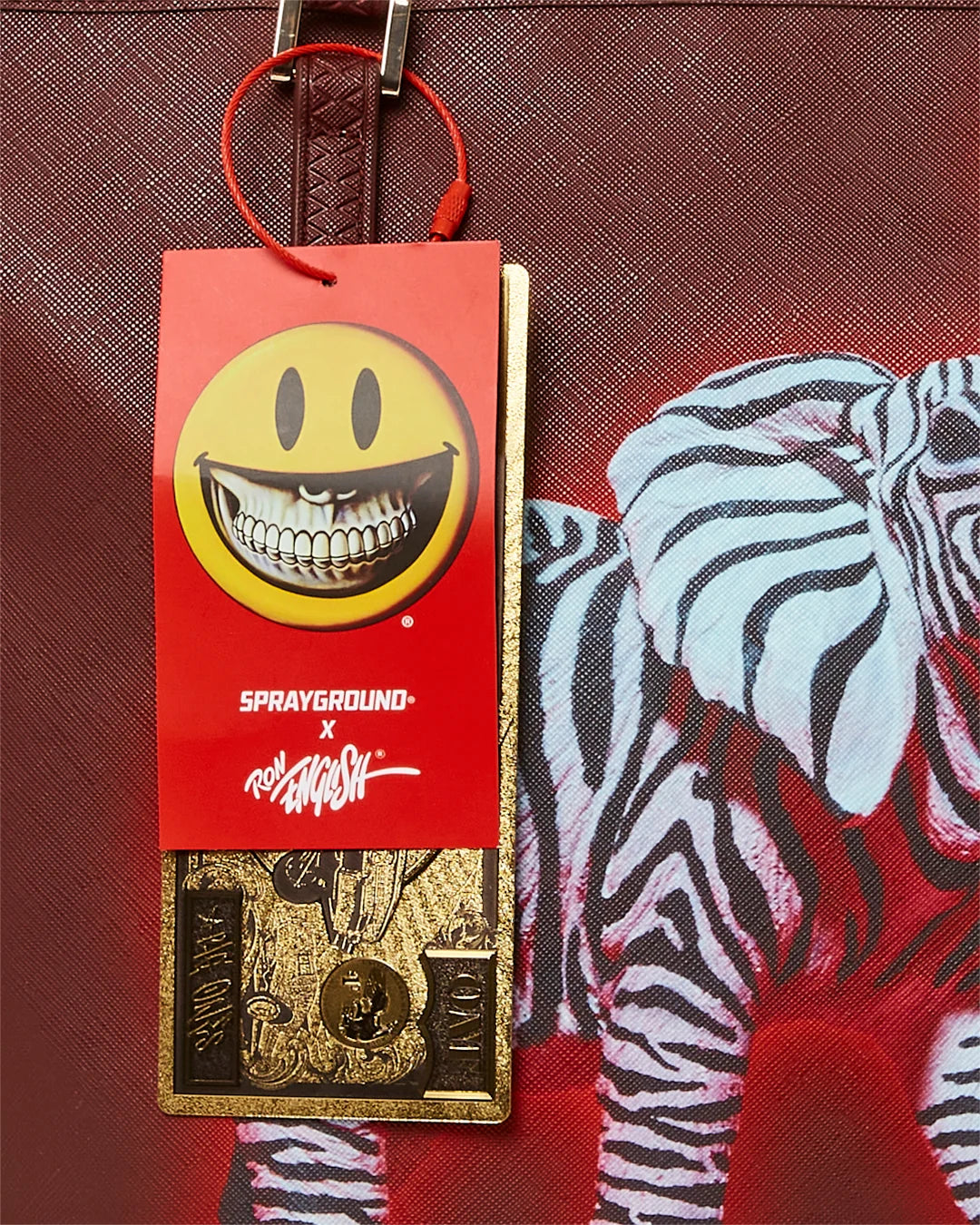 ZEBRA ELEPHANT RON ENGLISH COLLAB TOTE