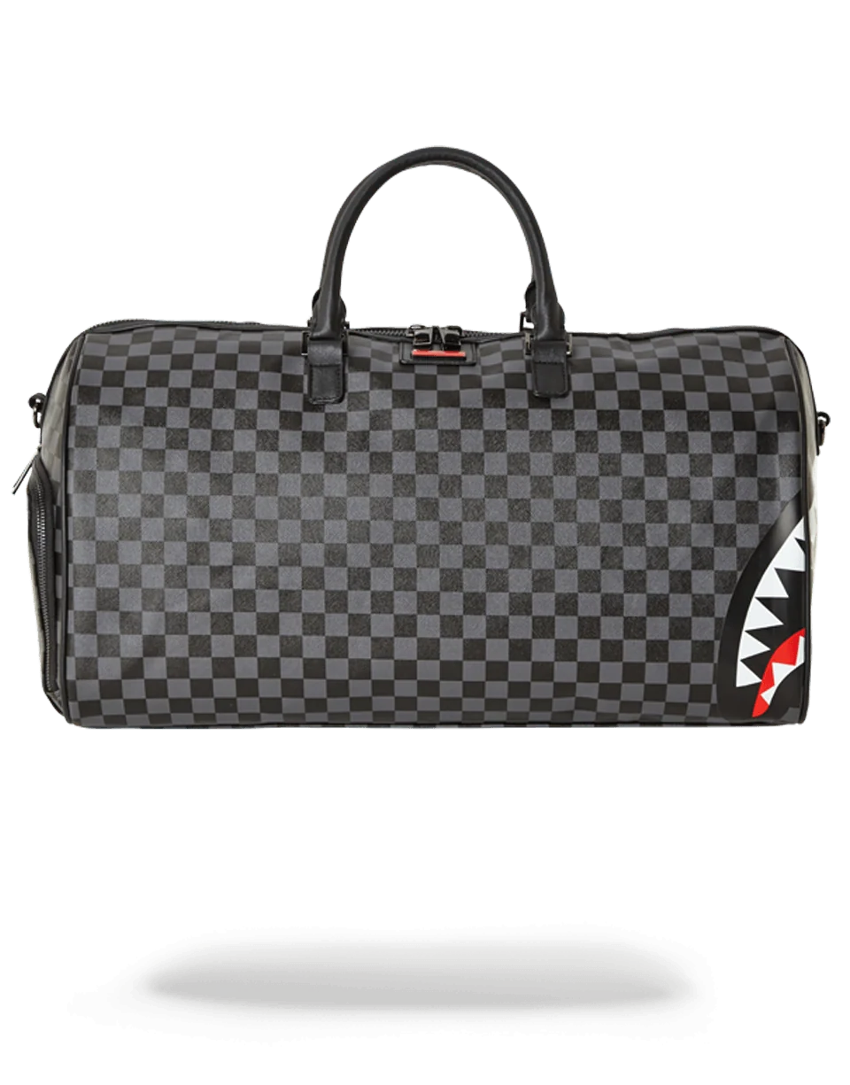 SHARKS IN PARIS (BLACK CHECKERED EDITION) DUFFLE