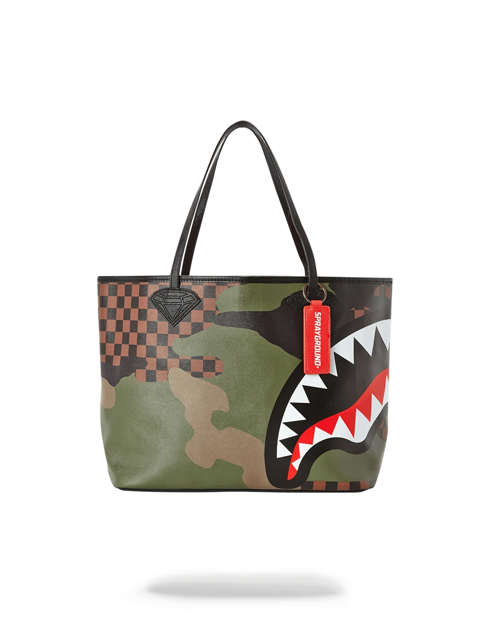 SHARKS IN PARIS (CAMO EDITION) TOTE