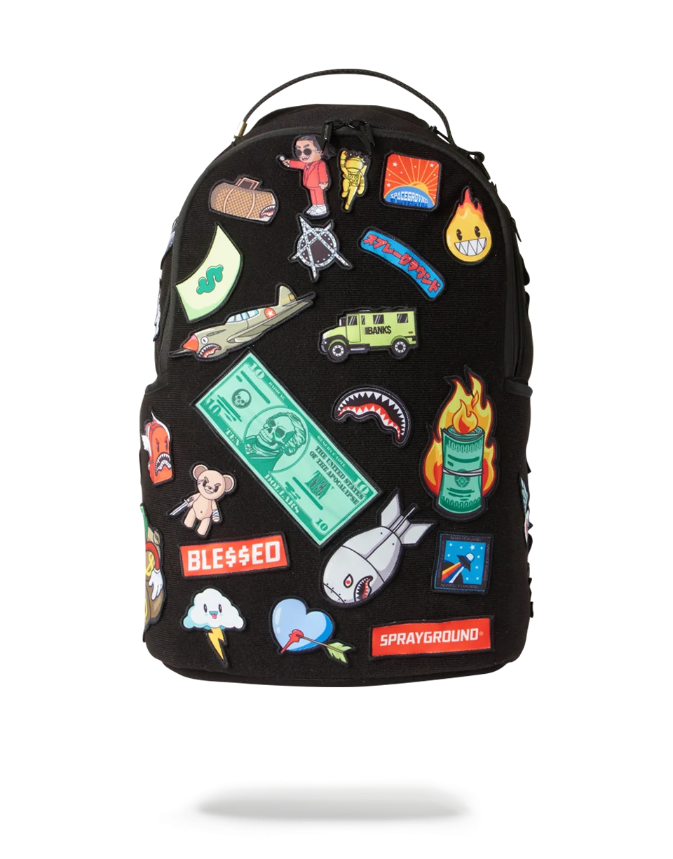 THE 32 REMOVABLE PATCHES VELCRO BACKPACK