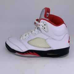Jordan 5 "White Fire Red" NIB